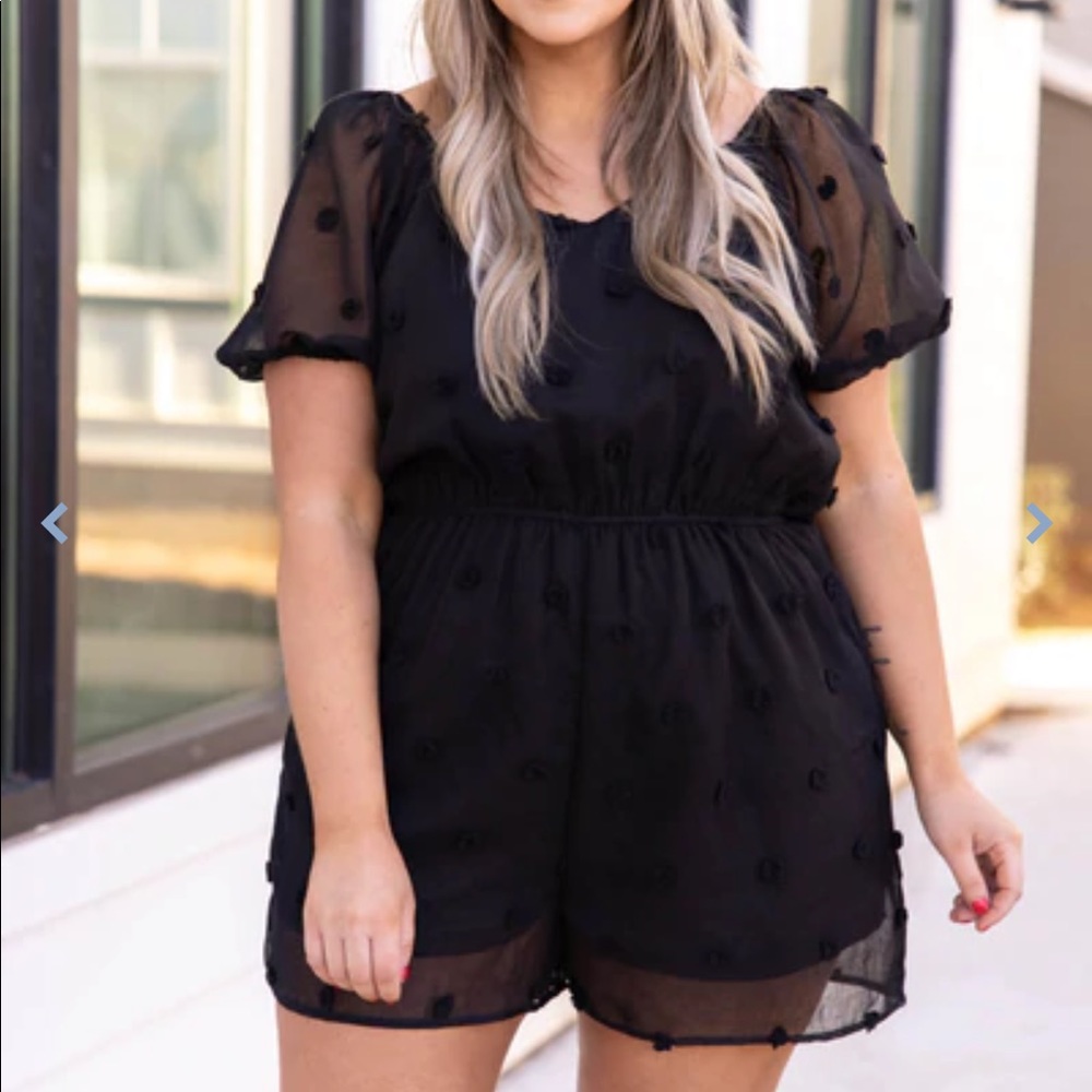 Chic Soul Timeless Essence Romper, Black